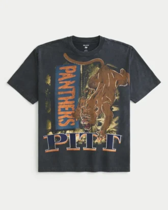 T-shirt com gráfico Boxy Pitt Panthers