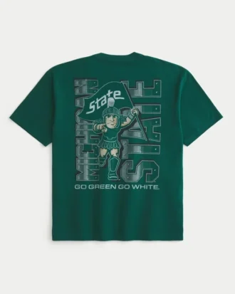 T-shirt com gráfico da Michigan State University