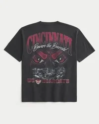 T-shirt com gráfico da Universidade de Cincinnati Bearcats