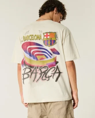 t shirt com grfico do fc barcelona 1 1 330x413 - T-shirt com gr&aacute;fico do FC Barcelona