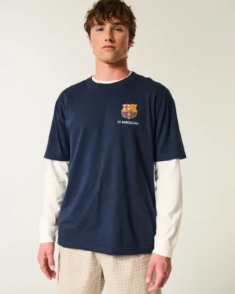 T-shirt com gráfico do FC Barcelona
