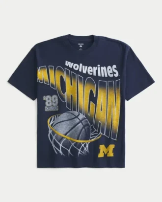 T-shirt com gráfico Michigan Wolverines