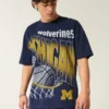 T-shirt com gráfico Michigan Wolverines