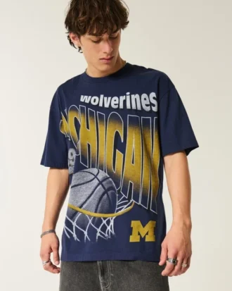 T-shirt com gráfico Michigan Wolverines