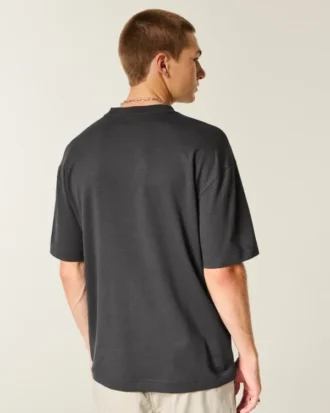 T-shirt com logótipo quadrado e efeito refrescante