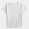 T-shirt de manga curta com gola redonda