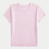 T-shirt de manga curta com gola redonda