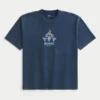 T-shirt gráfica Athens pesada e quadrada