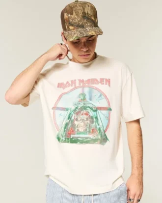 T-shirt gráfica Boxy Iron Maiden