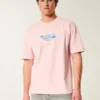 T-shirt gráfica Hawaii pesada e quadrada