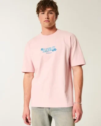 T-shirt gráfica Hawaii pesada e quadrada