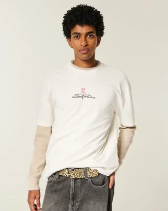 T-shirt gráfica Toyota Supra pesada e quadrada