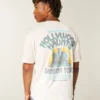 T-shirt larga com gráfico Hollywood Haunts em algodão
