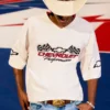 T-shirt larga e pesada com gráfico Chevrolet