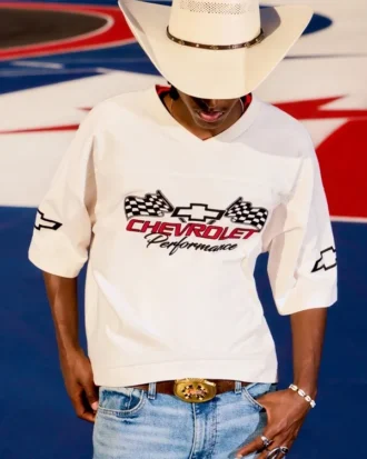 T-shirt larga e pesada com gráfico Chevrolet