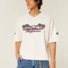 T-shirt larga e pesada com gráfico Chevrolet