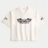 T-shirt larga e pesada com gráfico Chevrolet