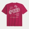 T-shirt larga em algodão com estampado Shady Pine Motel