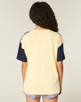 T-shirt oversized com estampa do Brasil