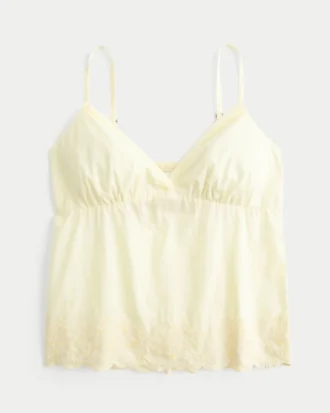 Top babydoll bordado brilhante