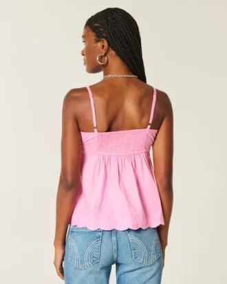 Top babydoll bordado brilhante