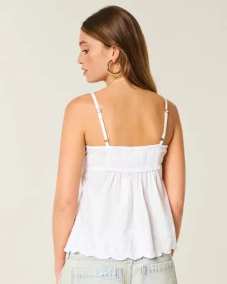 Top babydoll bordado brilhante