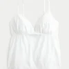 Top babydoll bordado brilhante Top babydoll bordado brilhante