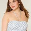 Top babydoll com alças e camadas Top babydoll com alças e camadas