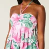 Top babydoll com alças e camadas Top babydoll com alças e camadas