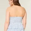 Top babydoll com alças e camadas Top babydoll com alças e camadas