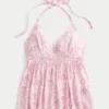 Top babydoll com alças tecidas