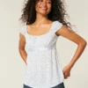 Top babydoll com laço em cetim fácil Top babydoll com laço em cetim fácil