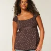 Top babydoll com laço em cetim fácil Top babydoll com laço em cetim fácil