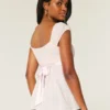 Top babydoll com laço em cetim fácil Top babydoll com laço em cetim fácil