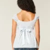 Top babydoll com laço em cetim fácil Top babydoll com laço em cetim fácil