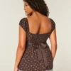 Top babydoll com laço em cetim fácil Top babydoll com laço em cetim fácil