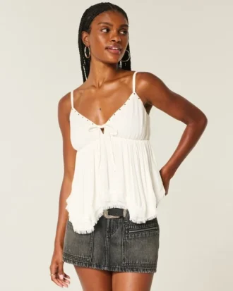 Top babydoll com tachas