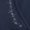 Top babydoll de manga comprida com pinças no peito
