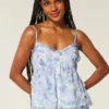 Top babydoll em chiffon fácil Top babydoll em chiffon fácil