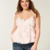 Top babydoll em chiffon fácil Top babydoll em chiffon fácil