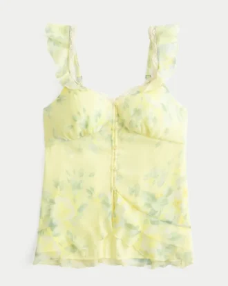 Top babydoll em chiffon fácil