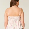 Top babydoll em chiffon fácil Top babydoll em chiffon fácil