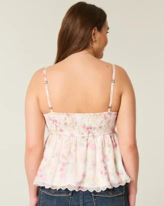 Top babydoll em chiffon fácil