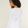Top babydoll Henley com laço fácil