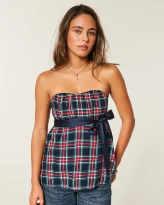 Top babydoll sem alças