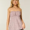 Top babydoll sem alças Top babydoll sem alças