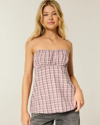 Top babydoll sem alças