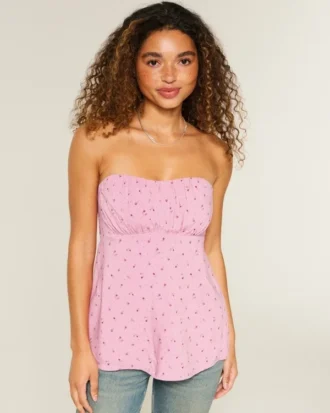 Top babydoll sem alças