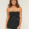 Top babydoll sem alças Top babydoll sem alças