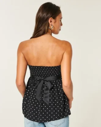 Top babydoll sem alças